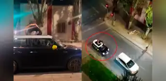 Mujer se sube al techo de su auto para intentar que delincuentes no le roben Mujer se sube al techo de su auto para intentar que delincuentes no le roben