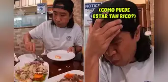 Coreano prueba ceviche mixto por primera vez y queda encantado: "Esto es vida"
