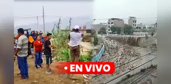 Huaicos en Lima EN VIVO: vecinos reportan que el río Rímac está a punto de desbordarse cerca al óvalo de Zárate, en SJL Huaicos en Lima EN VIVO: vecinos reportan que el río Rímac está a punto de desbordarse cerca al óvalo de Zárate, en SJL