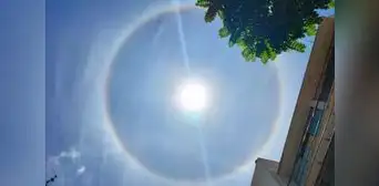 Halo solar sorprende a ciudadanos de Lambayeque tras intensas lluvias Halo solar sorprende a ciudadanos de Lambayeque tras intensas lluvias