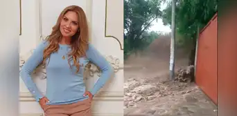 Karina Rivera capta la caída de un huaico cerca a su casa en Chaclacayo: "A tomar precauciones" Karina Rivera capta la caída de un huaico cerca a su casa en Chaclacayo: "A tomar precauciones"