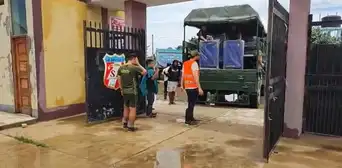 Lambayeque: damnificados son albergados en colegio San Pablo Lambayeque: damnificados son albergados en colegio San Pablo