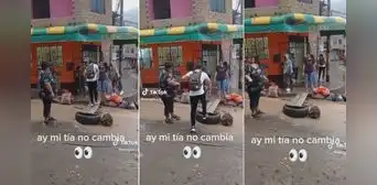 Peruana construye un ‘puente’ para cruzar huaico y cobra pasaje por pasar: “Visionaria” Peruana construye un ‘puente’ para cruzar huaico y cobra pasaje por pasar: “Visionaria”