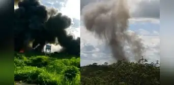 Alertan explosión y varias detonaciones en polvorines del Ejército en Tumbes Alertan explosión y varias detonaciones en polvorines del Ejército en Tumbes