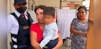 ¡Fue dado de alta! Bebé arrastrado por huaico está ileso y salió del hospital con su familia ¡Fue dado de alta! Bebé arrastrado por huaico está ileso y salió del hospital con su familia