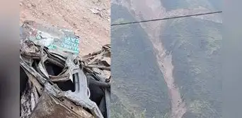 Dos fallecidos tras caída de camioneta municipal a barranco en Cusco
