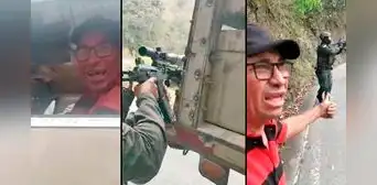 Conductor pone como escudo su camión para proteger a policías en medio de balacera Conductor pone como escudo su camión para proteger a policías en medio de balacera