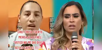Chef solidario encara a Ethel por afirmar que aportó en donaciones: "Usted no me dio dinero"