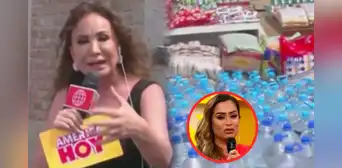 Janet Barboza lleva donación de víveres a damnificados de Jicamarca tras incidente de Ethel Pozo