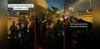 Conductor de tráiler traslada sin costo alguno a personas que quedaron varadas por huaicos Conductor de tráiler traslada sin costo alguno a personas que quedaron varadas por huaicos
