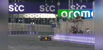 ¡'El rey de los callejeros'! Así fue la llegada de 'Checo' Pérez para el triunfo en Arabia Saudita