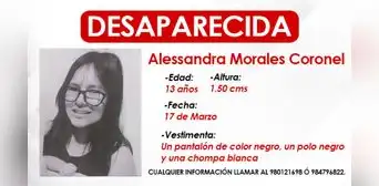 Familia busca a adolescente de 13 años que se encuentra desaparecida desde el 17 de marzo Familia busca a adolescente de 13 años que se encuentra desaparecida desde el 17 de marzo