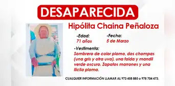 Puno: adulta mayor salió a comprar lana hace 15 días y no volvió a su casa Puno: adulta mayor salió a comprar lana hace 15 días y no volvió a su casa