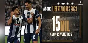 Alianza Lima presume de sus abonos para la Copa Libertadores 2023: "¡15.000 vendidos!"