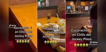 Peruano encuentra cucaracha paseando en mesa de conocido restaurante del Jockey Plaza
