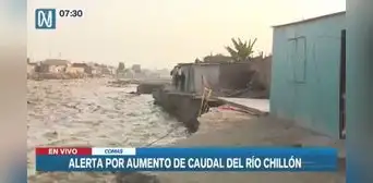 "No nos apoyan": vecinos de Comas ponen piedras y mallas en río Chillón para evitar perder sus casas "No nos apoyan": vecinos de Comas ponen piedras y mallas en río Chillón para evitar perder sus casas