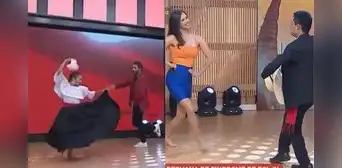 Fernando Díaz y Maju Mantilla sorprenden al público al bailar marinera en vivo Fernando Díaz y Maju Mantilla sorprenden al público al bailar marinera en vivo