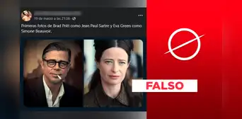 No, Brad Pitt y Eva Green no se caracterizaron como Sartre y Simone de Beauvoir “para una película”