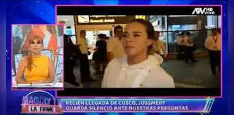 Jossmery Toledo regresa a Lima y guarda silencio tras el ampay con Paolo Hurtado