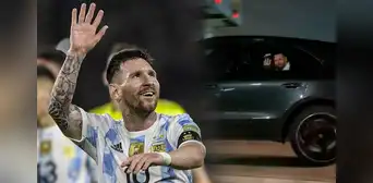 ¡Locura en Argentina! La viral escena de Messi en una carretera: encuentra a un hincha y lo saluda
