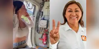 Hijo de la congresista Cruz María Zeta y su enamorada son captados utilizando helicóptero del Estado Hijo de la congresista Cruz María Zeta y su enamorada son captados utilizando helicóptero del Estado