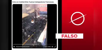 No, este video no corresponde a las protestas por la reforma de pensiones en Francia