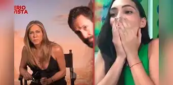 Natalie Vértiz comete blooper al conocer a Jennifer Aniston y Adam Sandler: así reaccionaron los actores