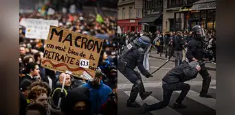 Protestas no paran en Francia: miles se movilizan en novena jornada contra reforma de pensiones Protestas no paran en Francia: miles se movilizan en novena jornada contra reforma de pensiones
