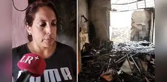 San Miguel: incendio consume casa y familia pide ayuda tras perderlo todo