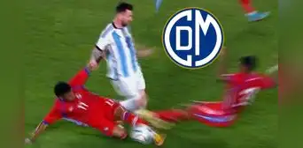 Exjugador de Municipal y su compañero casi 'rompen' a Lionel Messi con criminal barrida doble