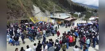 Llacuabamba exige a minera Marsa cumplir compromiso social, en la Libertad Llacuabamba exige a minera Marsa cumplir compromiso social, en la Libertad