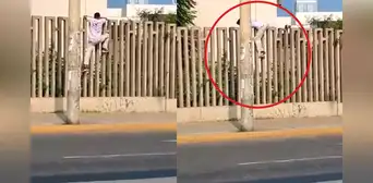 San Marcos: joven trepó cerco de la UNMSM para rendir el examen de admisión