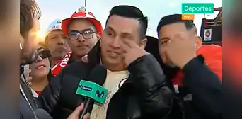 Hincha de la 'U' se emociona hasta las lágrimas por ver jugar a Perú en Alemania Hincha de la 'U' se emociona hasta las lágrimas por ver jugar a Perú en Alemania