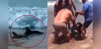 Tiburones salen a la orilla y atacan a 2 adolescentes: se les amputó una pierna y un brazo Tiburones salen a la orilla y atacan a 2 adolescentes: se les amputó una pierna y un brazo