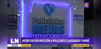 Mujer va a policlínico de Comas para aplicarse inyección, pero falso traumatólogo provoca su muerte Mujer va a policlínico de Comas para aplicarse inyección, pero falso traumatólogo provoca su muerte