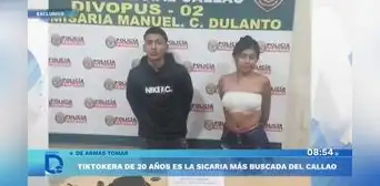 Capturan a joven pareja de sicarios acusada de asesinar a un hombre en el Callao Capturan a joven pareja de sicarios acusada de asesinar a un hombre en el Callao