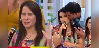 Psicóloga Lizbeth Cueva se incomoda por abrazo de Christian Domínguez: No te di confianza