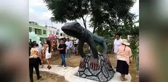 Construyen escultura de especie en extinción en La Libertad Construyen escultura de especie en extinción en La Libertad