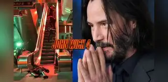 "John Wick 4": la aparatosa caída que preocupó a fans de Keanu Reeves "John Wick 4": la aparatosa caída que preocupó a fans de Keanu Reeves