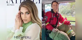 Miss Perú 2023: Nathaly Terrones invita al público a formar parte de los bomberos voluntarios