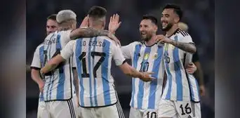 Argentina se impuso sin problemas 7-0 a Curazao en partido amistoso internacional Argentina se impuso sin problemas 7-0 a Curazao en partido amistoso internacional