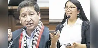 Guido Bellido y Ruth Luque votarán a favor de vacancia de Dina Boluarte Guido Bellido y Ruth Luque votarán a favor de vacancia de Dina Boluarte