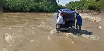 Aumento del caudal del río Chiquito podría aislar a Piura y Morropón Aumento del caudal del río Chiquito podría aislar a Piura y Morropón