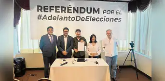 Adelanto de elecciones: inician campaña de recolección de firmas Adelanto de elecciones: inician campaña de recolección de firmas