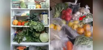 Deja de poner verduras en bolsas de plástico en el refrigerador Deja de poner verduras en bolsas de plástico en el refrigerador