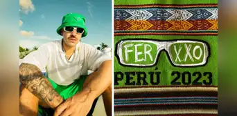 Feid muestra su primera lliclla peruana con su nombre grabado Feid muestra su primera lliclla peruana con su nombre grabado