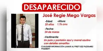 Familiares buscan a joven de 25 años desparecido hace 1 semana en SJM