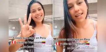 Joven venezolana revela los 'lujos' que puede darse en Perú y no en su país: "Comer en la calle" Joven venezolana revela los 'lujos' que puede darse en Perú y no en su país: "Comer en la calle"