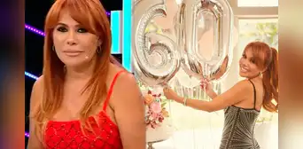 La inesperada reacción de Magaly por video que le dedicó su equipo de producción en su cumpleaños