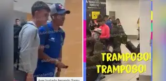 Paolo Hurtado reaparece en aeropuerto tras ampay con Jossmery Toledo y le gritan: "¡Tramposo!" Paolo Hurtado reaparece en aeropuerto tras ampay con Jossmery Toledo y le gritan: "¡Tramposo!"